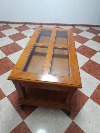 Mesa de Centro Elevable de Madera
