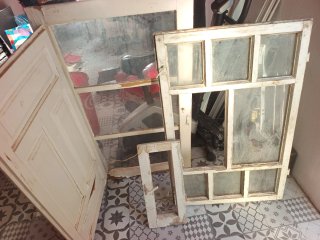 Ventanas antiguas de madera