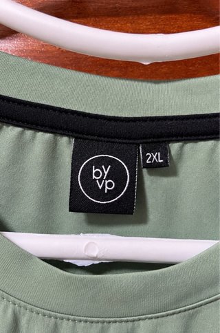Camiseta pádel BY VP verde y negra Talla L