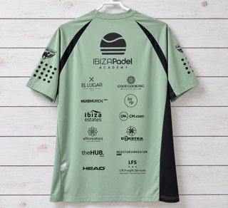 Camiseta pádel BY VP verde y negra Talla L