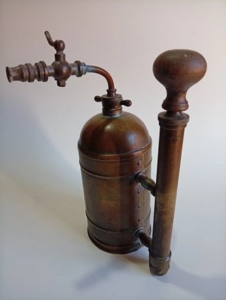 Fumigador Antiguo Bacchus de Cobre