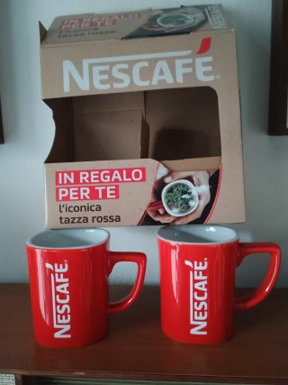 Coppia tazze mug Nescafé