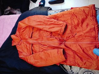 Chaqueta naranja mujer