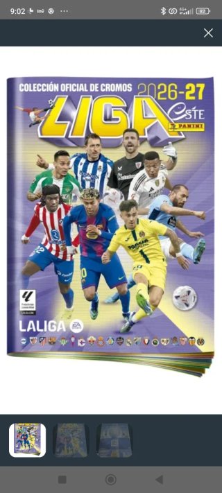 Lote de Cromos Panini Liga 2026/2027