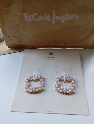 Adornos para zapatos Sfera con perlas