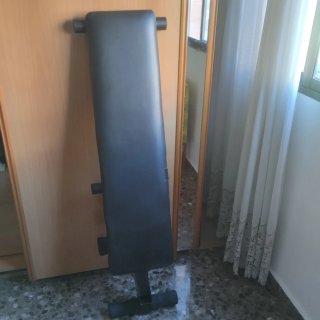 Lote de 2 Mancuernas 10kg y Barra de Tracción