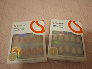 2x Unghie finte CurvLife Gel Press On