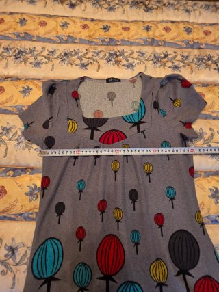 Vestido de mujer talla M globos gris