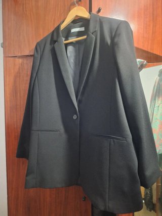 Chaqueta tipo blazer negra