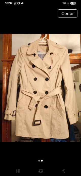 Gabardina Beige de Mujer
