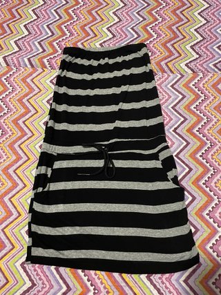 Vestito corto a righe