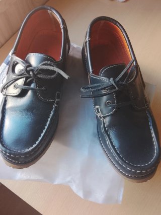 Náuticos de Piel Azul Talla 39