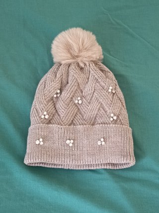 Gorro de invierno mujer con pompón