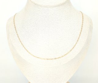 Cadena Forzada de oro de 18k, 1.31 g, 39.5 cm.