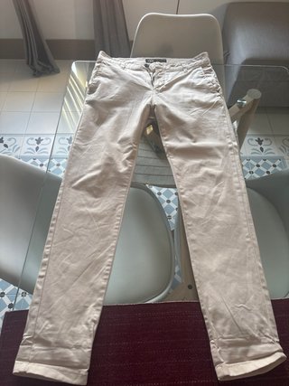Pantalones Chinos Zara Beige