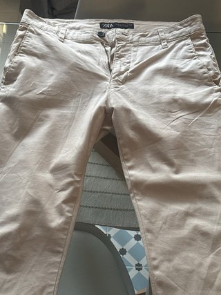 Pantalones Chinos Zara Beige