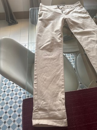 Pantalones Chinos Zara Beige