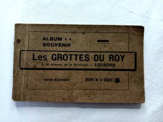 Álbum de 12 Postales Antiguas de Lourdes