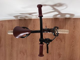 Bicicleta sin pedales negra
