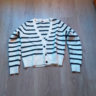 Chaqueta corta de rayas