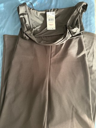 Mono Negro Cuello Halter con Fular