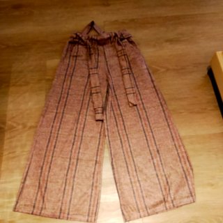Pantalón de Rayas Estilo Palazzo