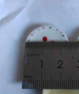 Set de 3 Platos de Cerámica Miniatura 1:12