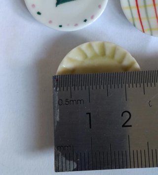 Set de 3 Platos de Cerámica Miniatura 1:12