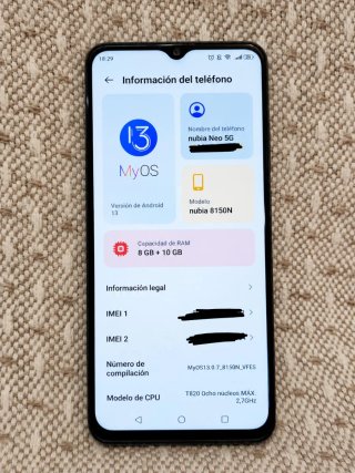 ZTE Nubia Neo 5G movil gaming