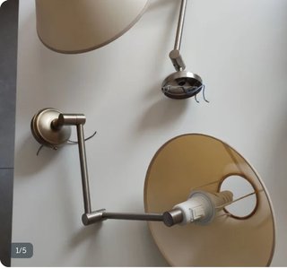 Juego de 2 Apliques de Pared con Brazo extensible