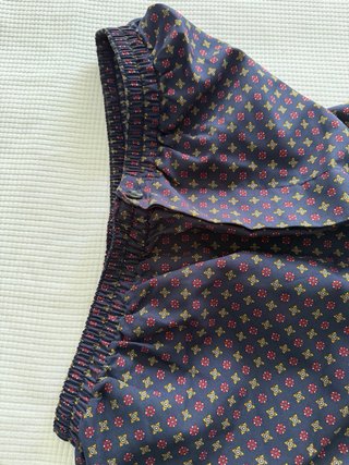 Pijama hombre estampado azul y rojo