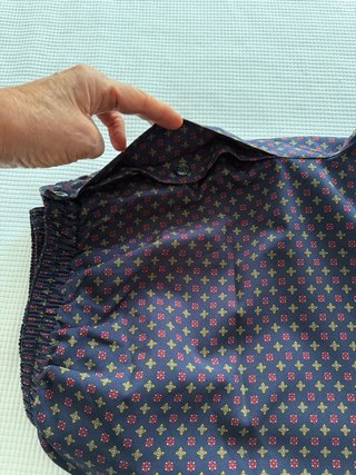 Pijama hombre estampado azul y rojo