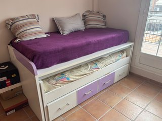 Cama nido infantil con cajones