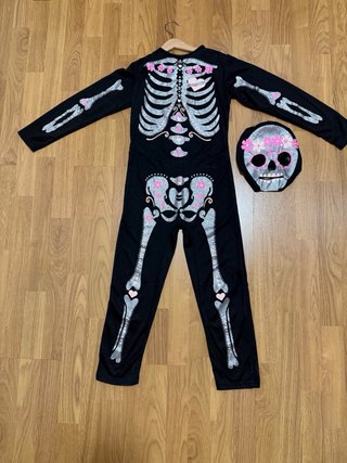 Disfraz de Esqueleto con Máscara Talla 6/8.