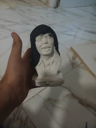 Figura de escayola de Camarón