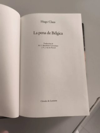 La pena de Bélgica. Hugo Claus.
