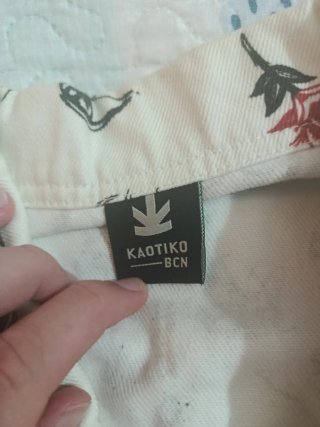 Camisa Kaotiko Blanca Estampada