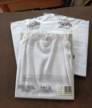 3 Camisetas de Tirantes Rapife Blancas