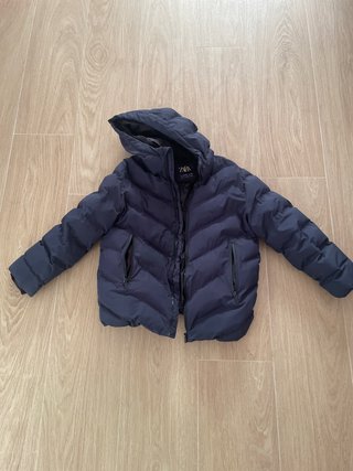 Abrigo Plumas Zara Azul Talla 11-12