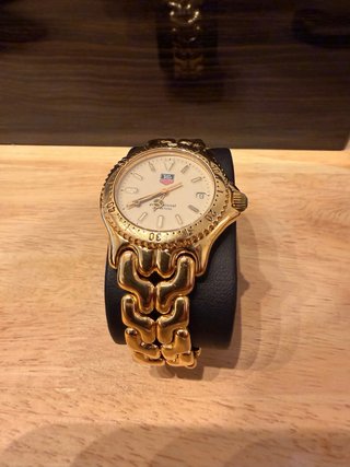 Tag Heuer Professional bañado en oro Dama