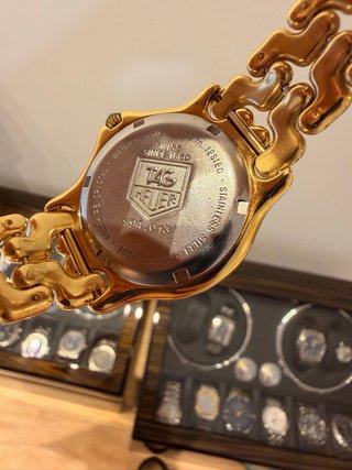 Tag Heuer Professional bañado en oro Dama
