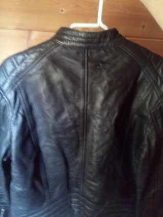 Cazadora Hombre Piel Negra Zara Talla M
