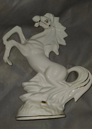 Figura vintage de Caballo de Porcelana