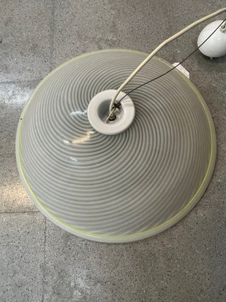 Lámpara de techo tipo Murano blanca