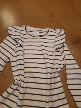 Jersey de punto rayas manga larga.
