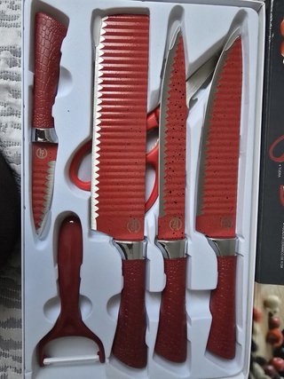 Set de 6 Utensilios de Cocina Rojos
