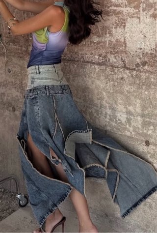 Gonna Desigual Denim Maxi