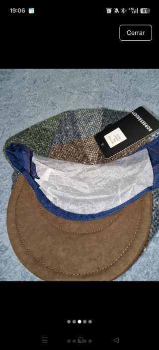 Boina de vestir hombre patchwork