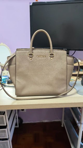 Bolso Michael Kors Marrón Dorado