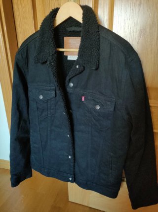 Cazadora Levi's Trucker Sherpa Negra Talla M